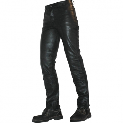 Men's Classic Fit Leather Biker Pants