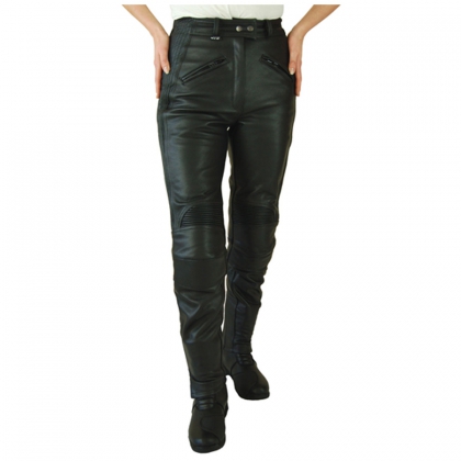 Women's Motorbike Armored Leather Pants